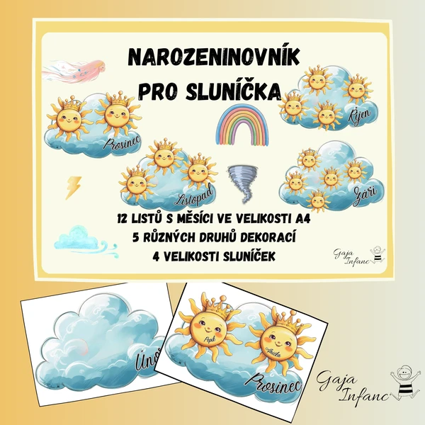 Narozeninovník pro Sluníčka 1