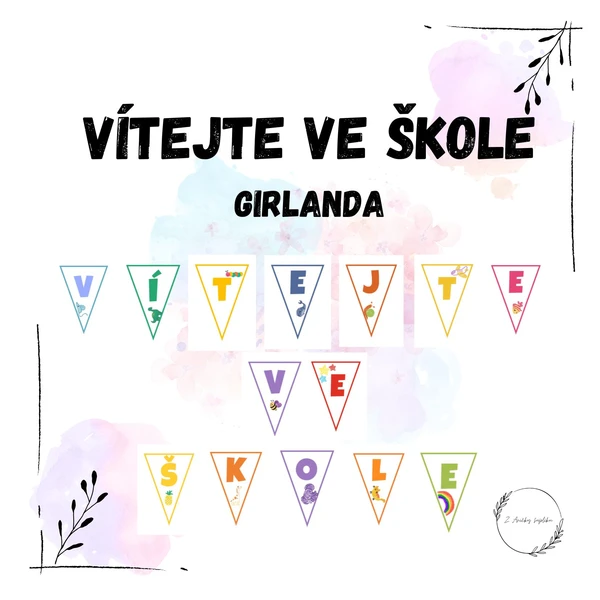 Vítejte ve škole girlanda 1