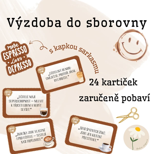 Výzdoba do sborovny s trochou sarkasmu 1