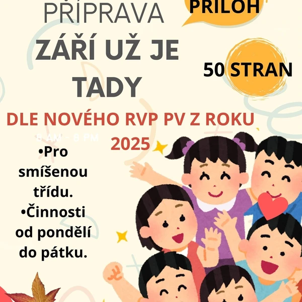 Týdenní příprava do MŠ září 1