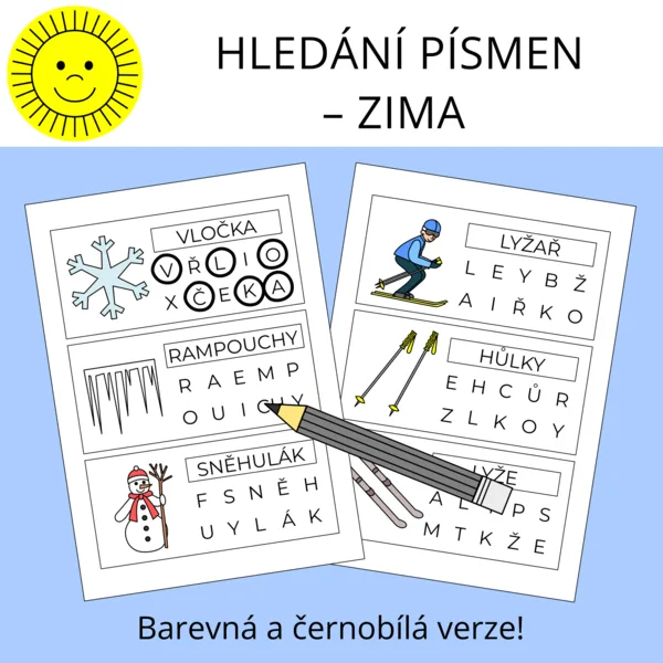 HLEDÁNÍ PÍSMEN - ZIMA 1