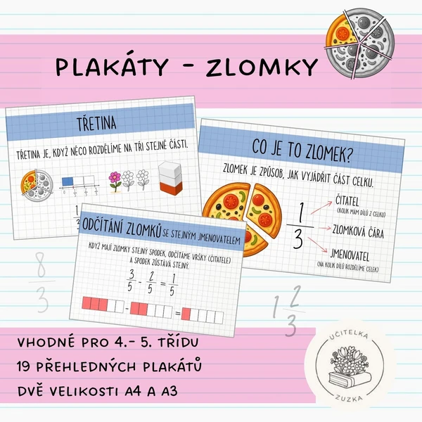 Plakáty - zlomky 1