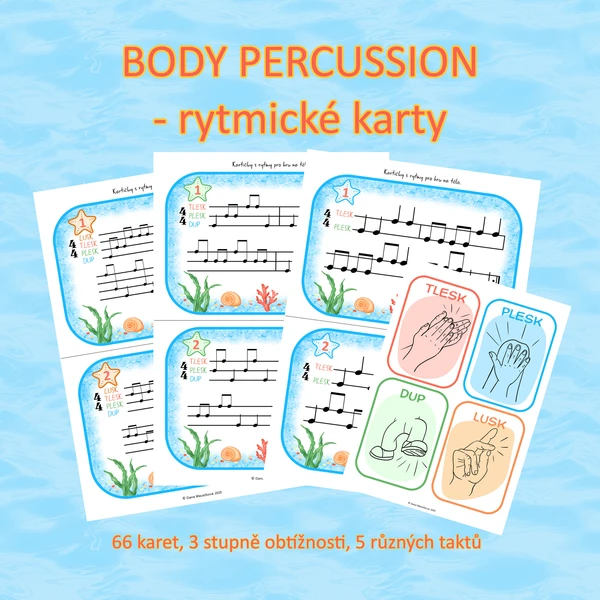 Body percussion - rytmické karty 1