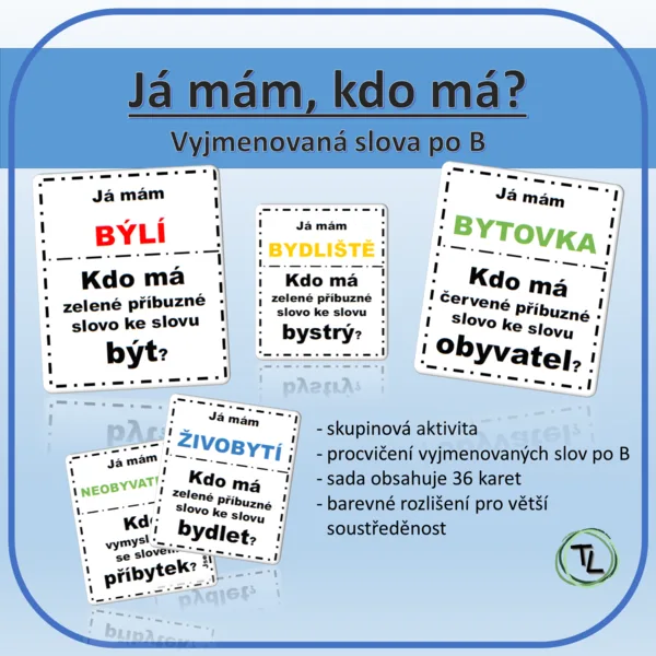 Já mám, kdo má? - Vyjmenovaná slova po B 1