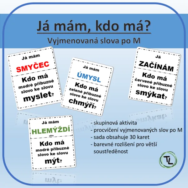 Já mám, kdo má? - Vyjmenovaná slova po M 1