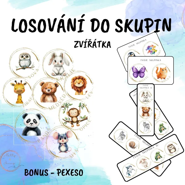 Losování do skupin po 2, 3 a 4 1