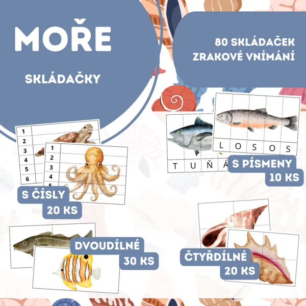 MOŘE - skládačky 1