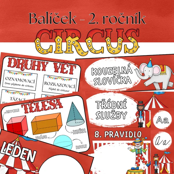 Cirkusová výzdoba - 2 . třída 1