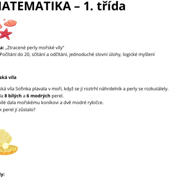 Matematika 1.třída  1