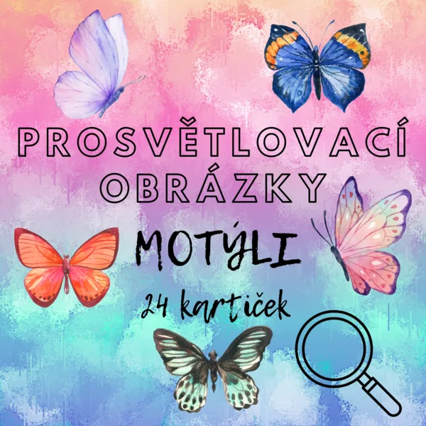 Prosvětlovací obrázky - Motýli  1