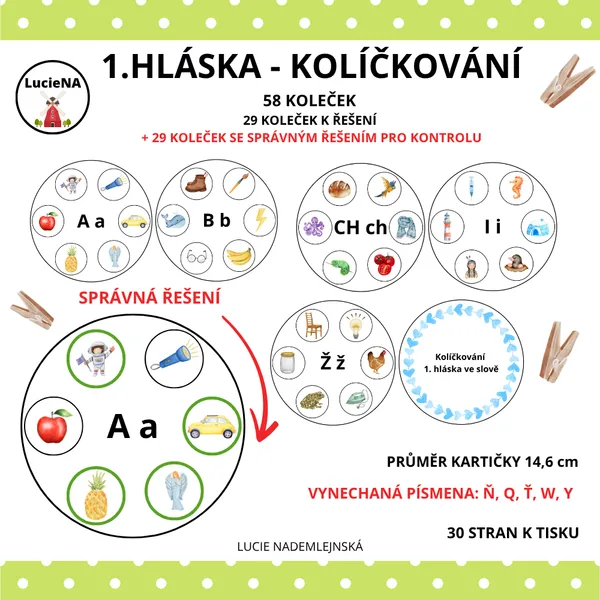 1. HLÁSKA KOLÍČKOVÁNÍ ABECEDA 1