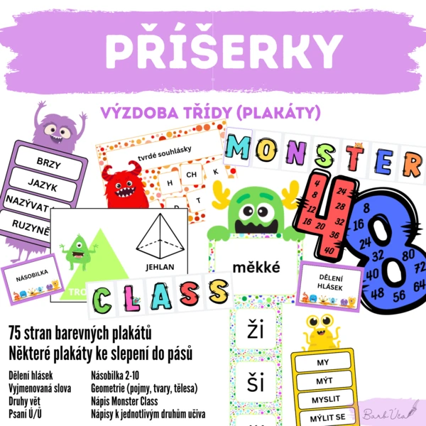 PŘÍŠERKY - Výzdoba třídy 1