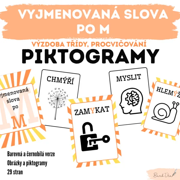 PIKTOGRAMY - Vyjmenovaná slova po M 1