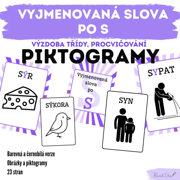 PIKTOGRAMY - Vyjmenovaná slova po S 1