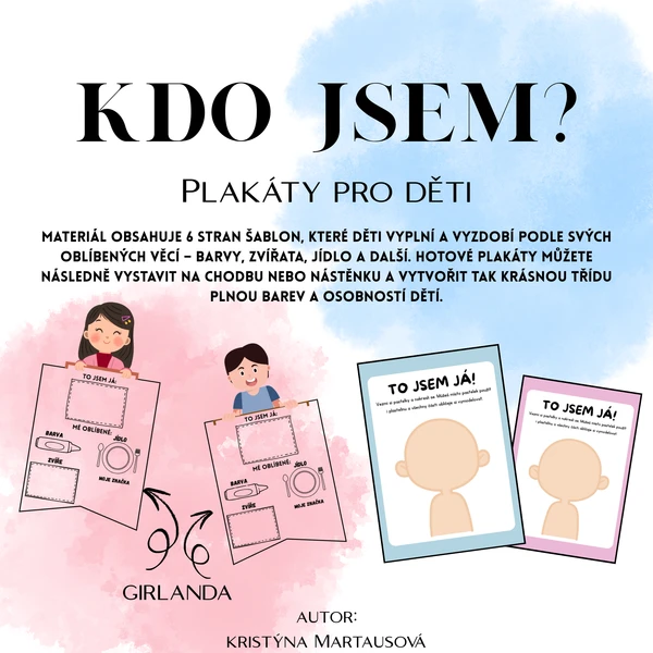 Kdo jsem? - Plakáty k výzdobě třídy 1