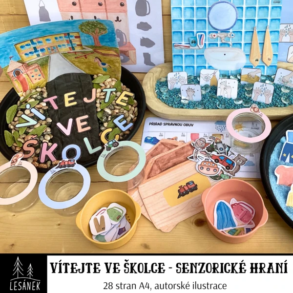 VÍTEJTE VE ŠKOLCE - senzorické hraní 1