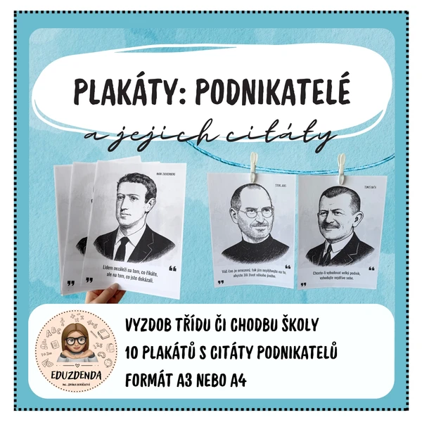 Plakáty: Podnikatelé a jejich citáty 1