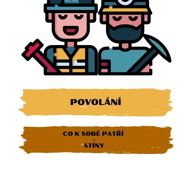 Povolání - přiřazování stínů 1