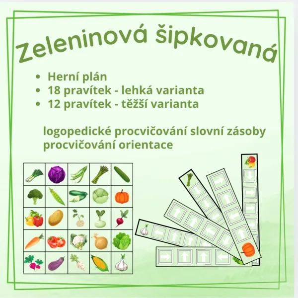 Zeleninová šipkovaná 1