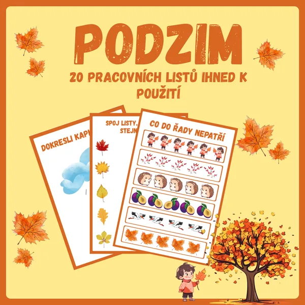 Podzim – pracovní listy ihned k použití 1