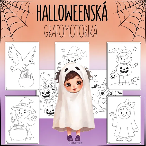 Halloween - grafomotorika 1