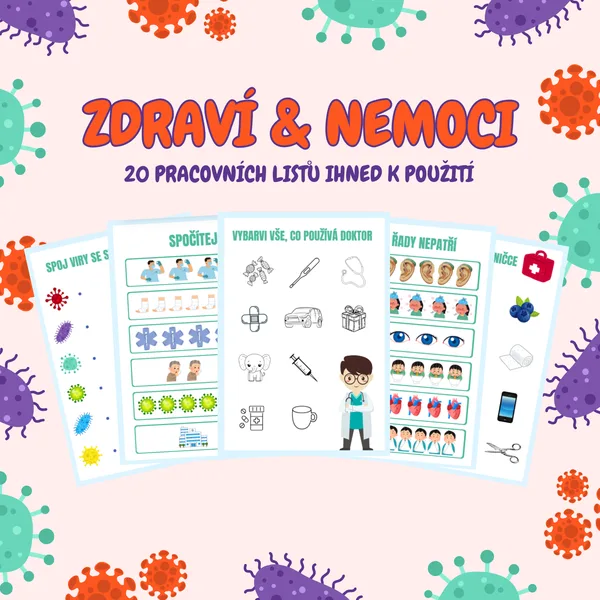 Zdraví a nemoci – pracovní listy ihned k použití 1