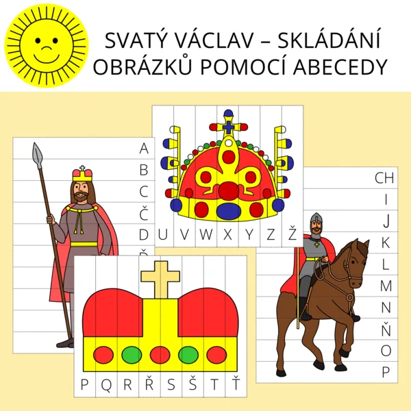 SVATÝ VÁCLAV – SKLÁDÁNÍ OBRÁZKŮ POMOCÍ ABECEDY 1