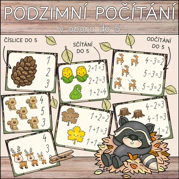 Podzimní počítání v oboru do 5 1
