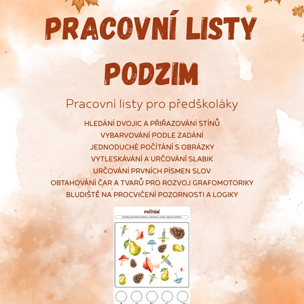 Pracovní listy - podzim 1