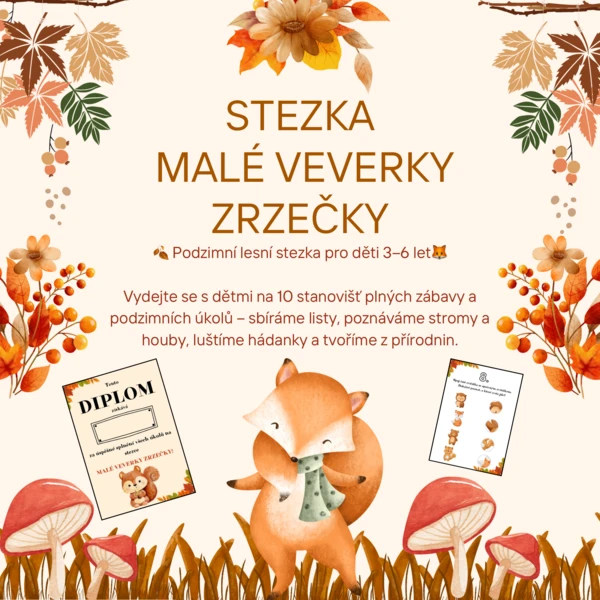 Podzimní lesní stezka - Stezka malé veverky Zrzečky 1
