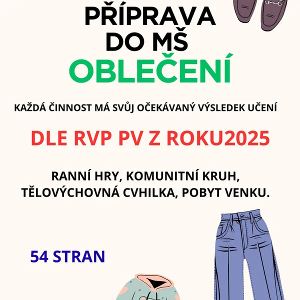 Týdenní příprava do MŠ: Oblečení 1