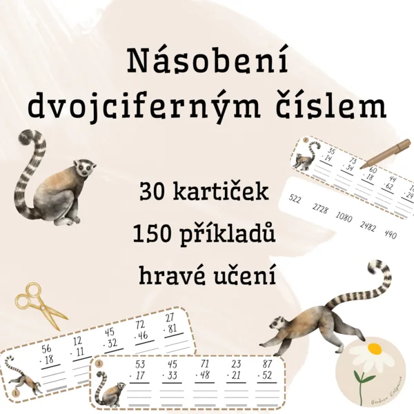 Násobení dvojciferným číslem 1