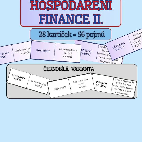 Domino FINANCE A HOSPODAŘENÍ II. - barevná i černobílá verze 1