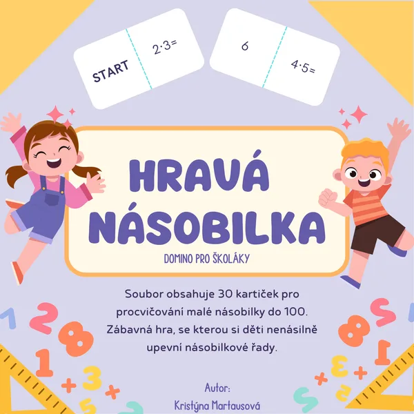 Hravá násobilka - Domino pro školáky 1