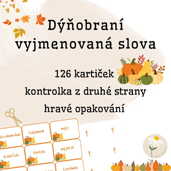 Dýňobraní - vyjmenovaná slova 1