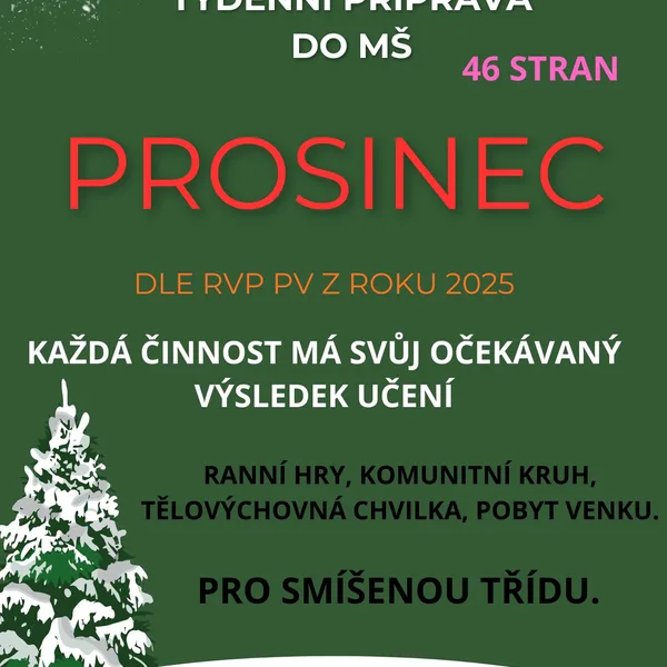 Týdenní příprava do MŠ: Prosinec. 1