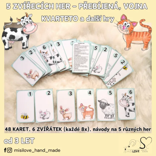 5 ZVÍŘECÍCH HER - PŘEBÍJENÁ, VOJNA, KVARTETO A DALŠÍ 1