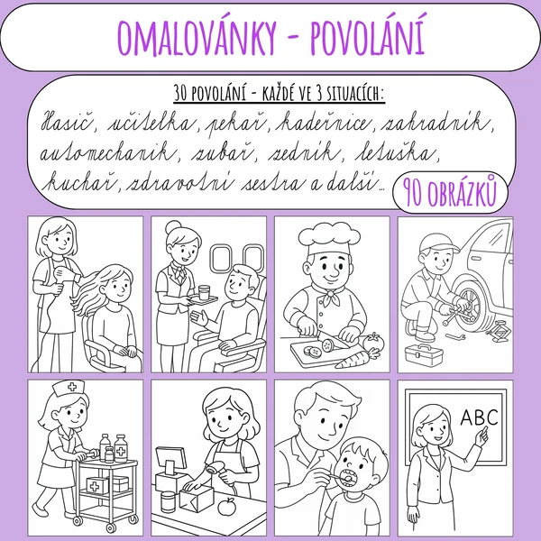 Omalovánky - POVOLÁNÍ 1