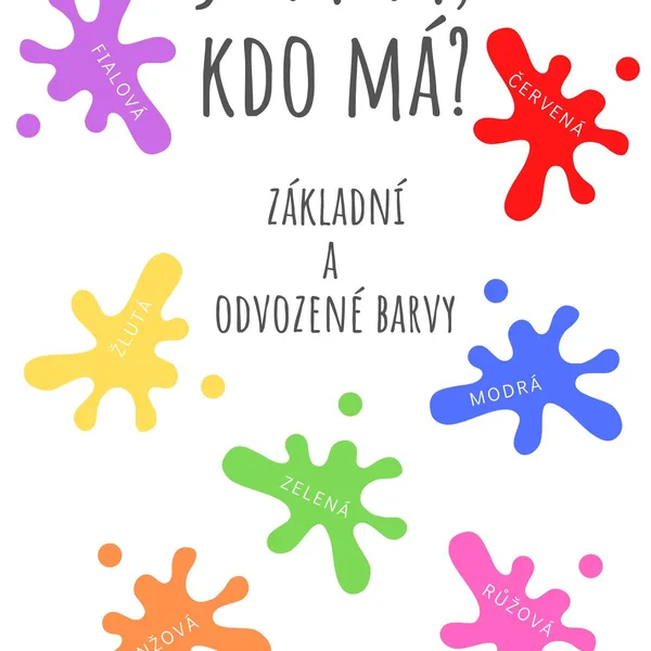 Barevná postřehová hra Já mám, kdo má? 1