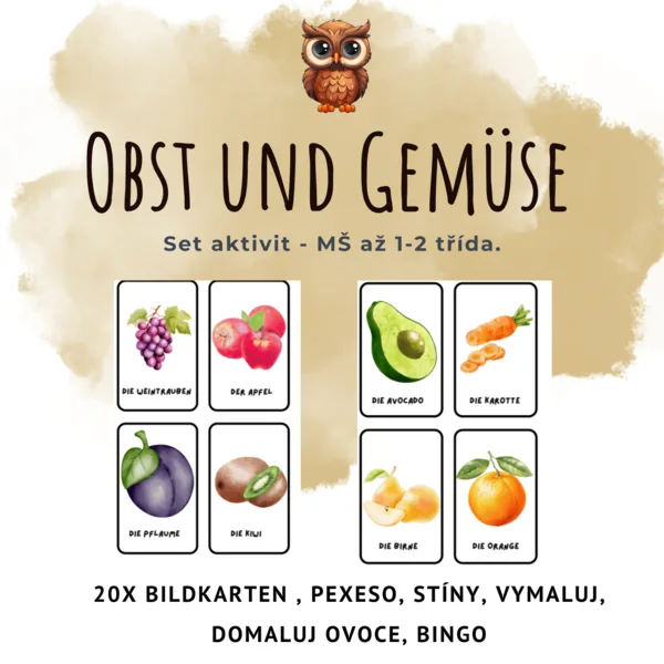 Obst und Gemüse - Bildkarten 1