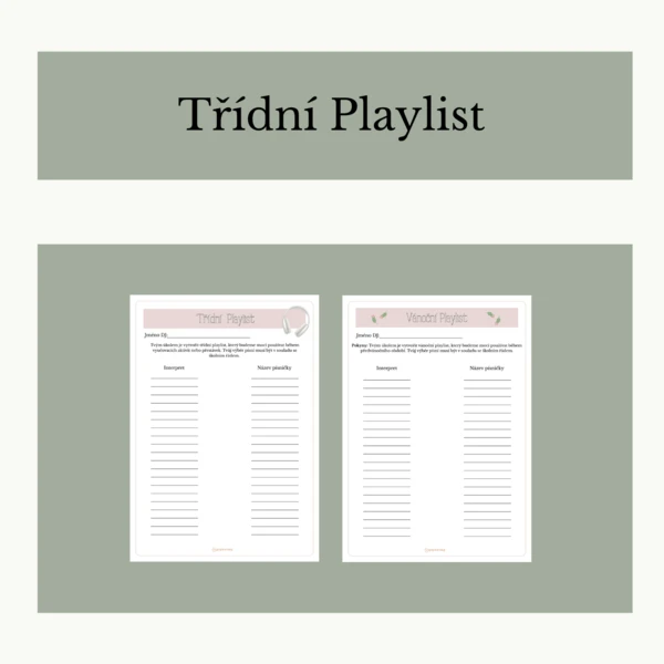 Třídní playlist 1
