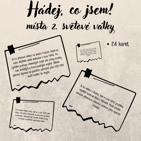 Hádej, co jsem - místa 2. světové války 1