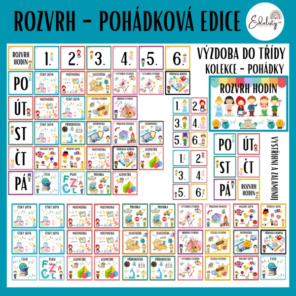 Rozvrh hodin – pohádková edice 1