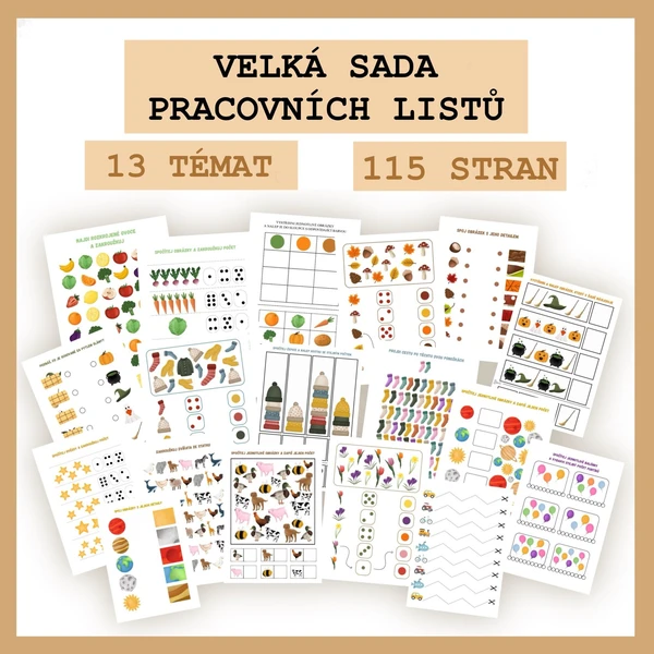 Velká sada pracovních listů 1