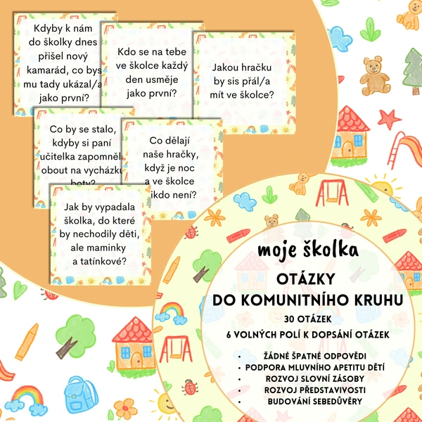 Otázky do komunitního kruhu - moje školka 1