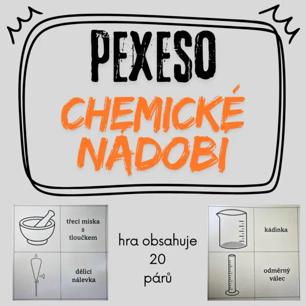 Pexeso - laboratorní nádobí a pomůcky 1