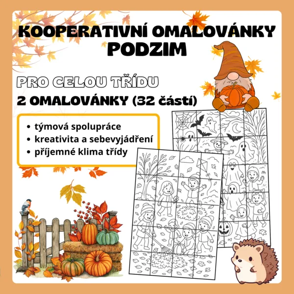 Kooperativní omalovánky - PODZIM 1