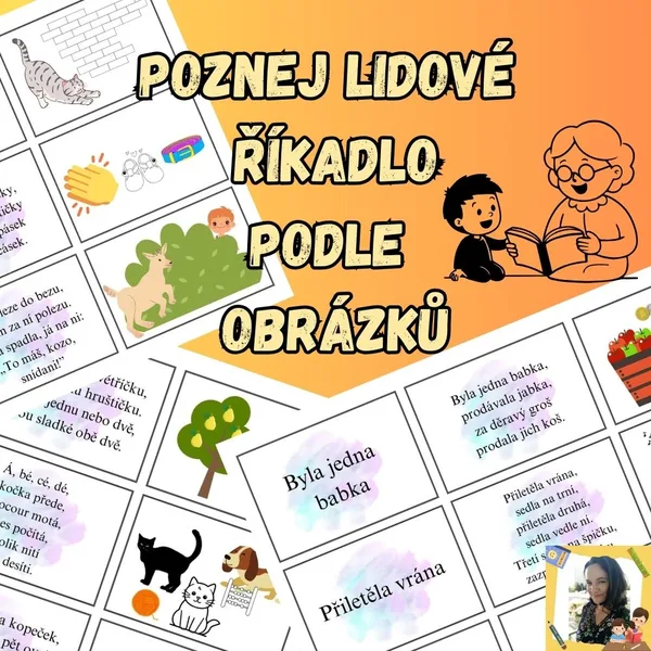 Poznej lidové říkadlo podle obrázků 1