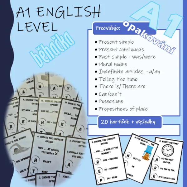 A1 English level - běhačka 1
