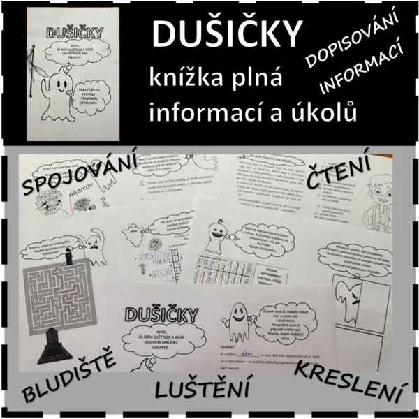 Dušičky - knížka plná informací a úkolů 1